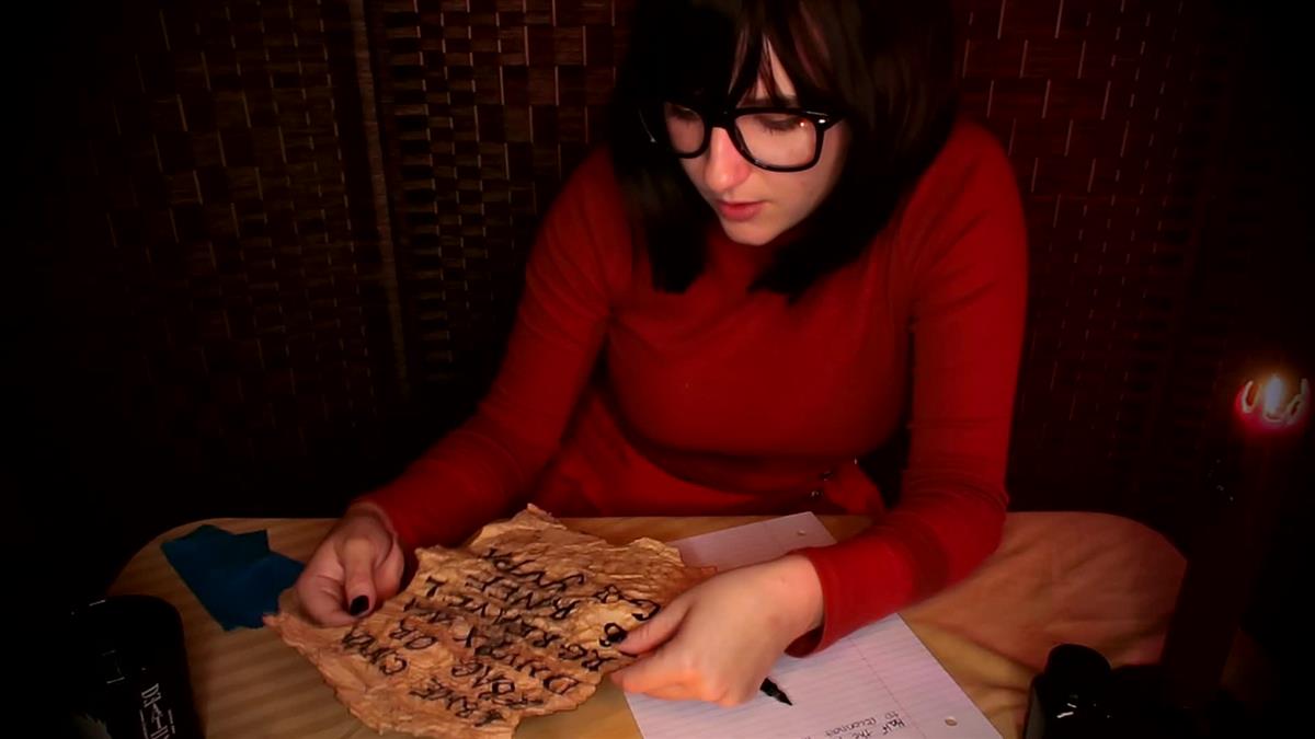 Velma found a mysterious piece of parchment with a code that needs decoding...